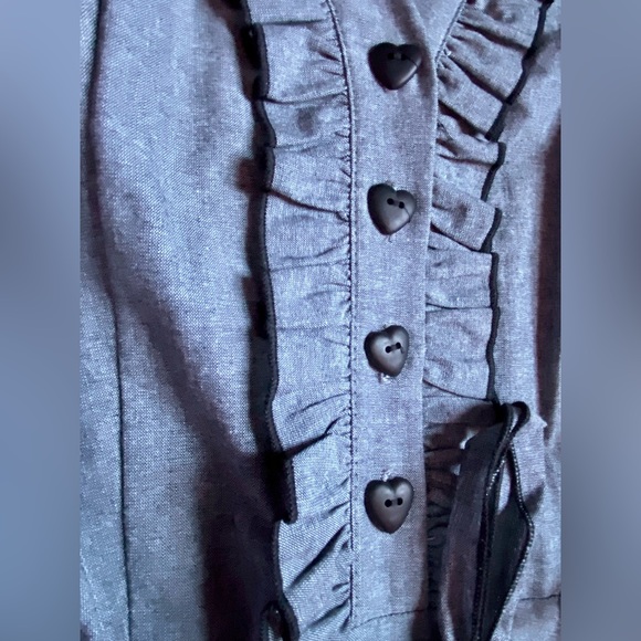 MODCLOTH Gray “About The Artist” Dress By Yellow Star EUC LARGE - Picture 7 of 9